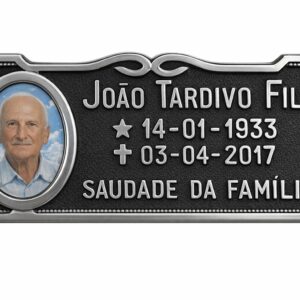 Placa em alumínio